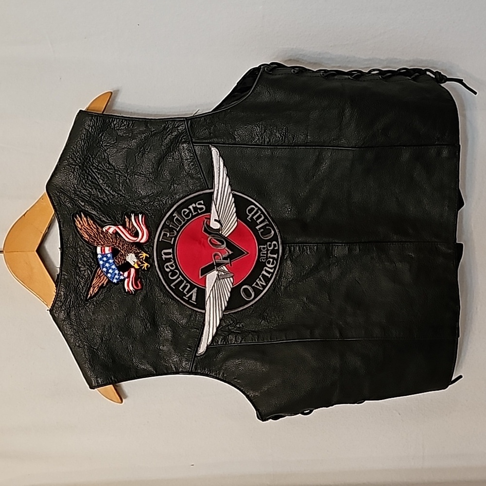 Leather Vulcan Riders Vest - Picture 4 of 6